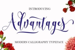Advantages: A Modern Calligraphy Typeface for Creative Branding