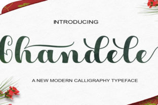 Chandele Font: A Stylish Script for Crafting and Selling