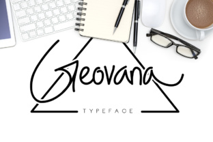 Geovana Signature Typeface: Elevate Brand Identity with Elegant Script