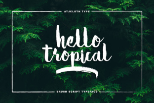Hello Tropical: A Playful Brush Script for Modern Web Design