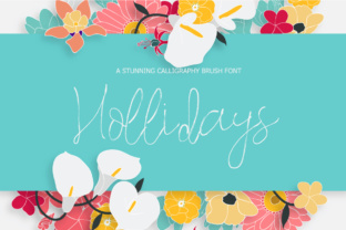 Hollidays: A Handwritten Script Font for Editorial Design