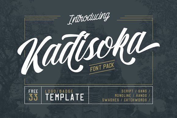 Kadisoka: A Script Amp Font Pack for Creative Branding