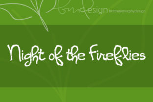 Night of the Fireflies Font: A Handwritten Touch for Your Brand