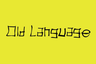 Old Language Typeface: A Script Font for Editorial Depth