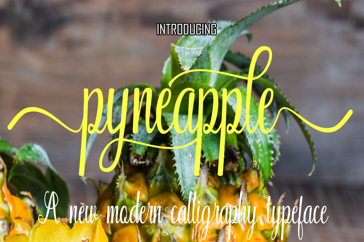 Pyneapple: A Handwritten Font for Modern Web Design