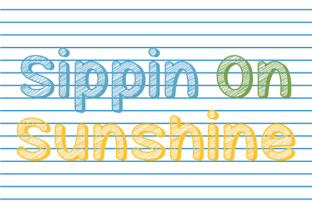 Sippin on Sunshine: The Playful Script Font for Bright Editorial Design