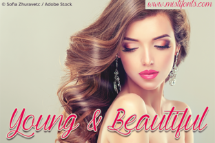 Young and Beautiful: Elevate Campaign Visuals with Elegant Typography